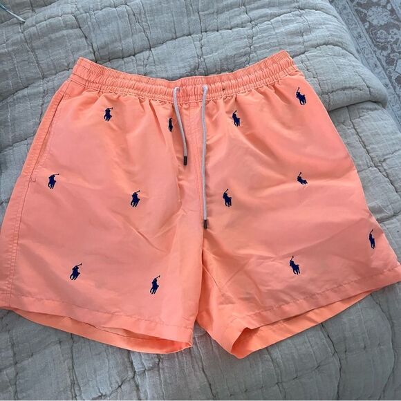 Polo Ralph Lauren Orange Swim Shorts - Picture 1 of 5